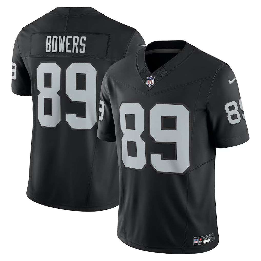Las Vegas Raiders Brock Bowers Team Vapor F.U.S.E. Limited Jersey – Black (USA Stock)