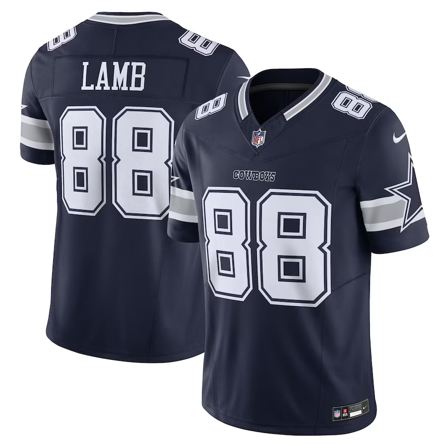 Dallas Cowboys CeeDee Lamb Vapor Limited Jersey – Navy (USA Stock)