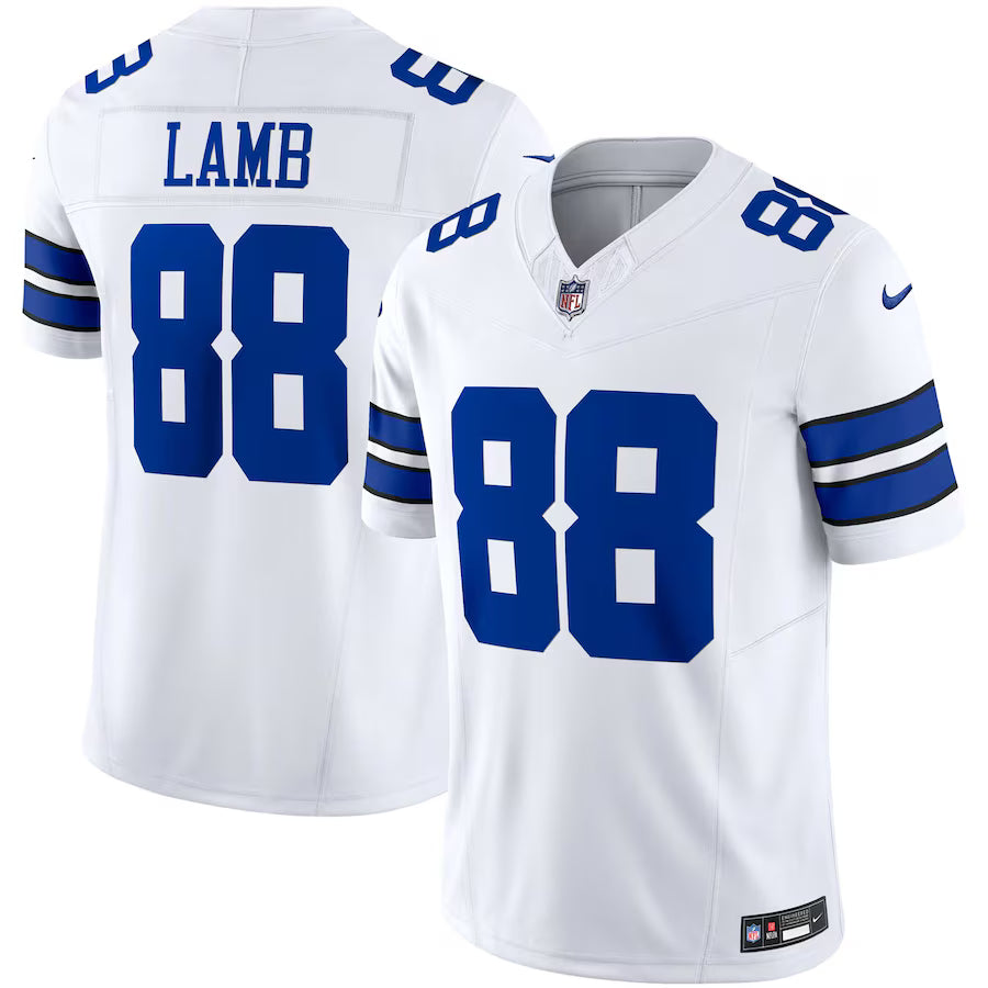 Dallas Cowboys CeeDee Lamb Vapor Limited Jersey – White (USA Stock)