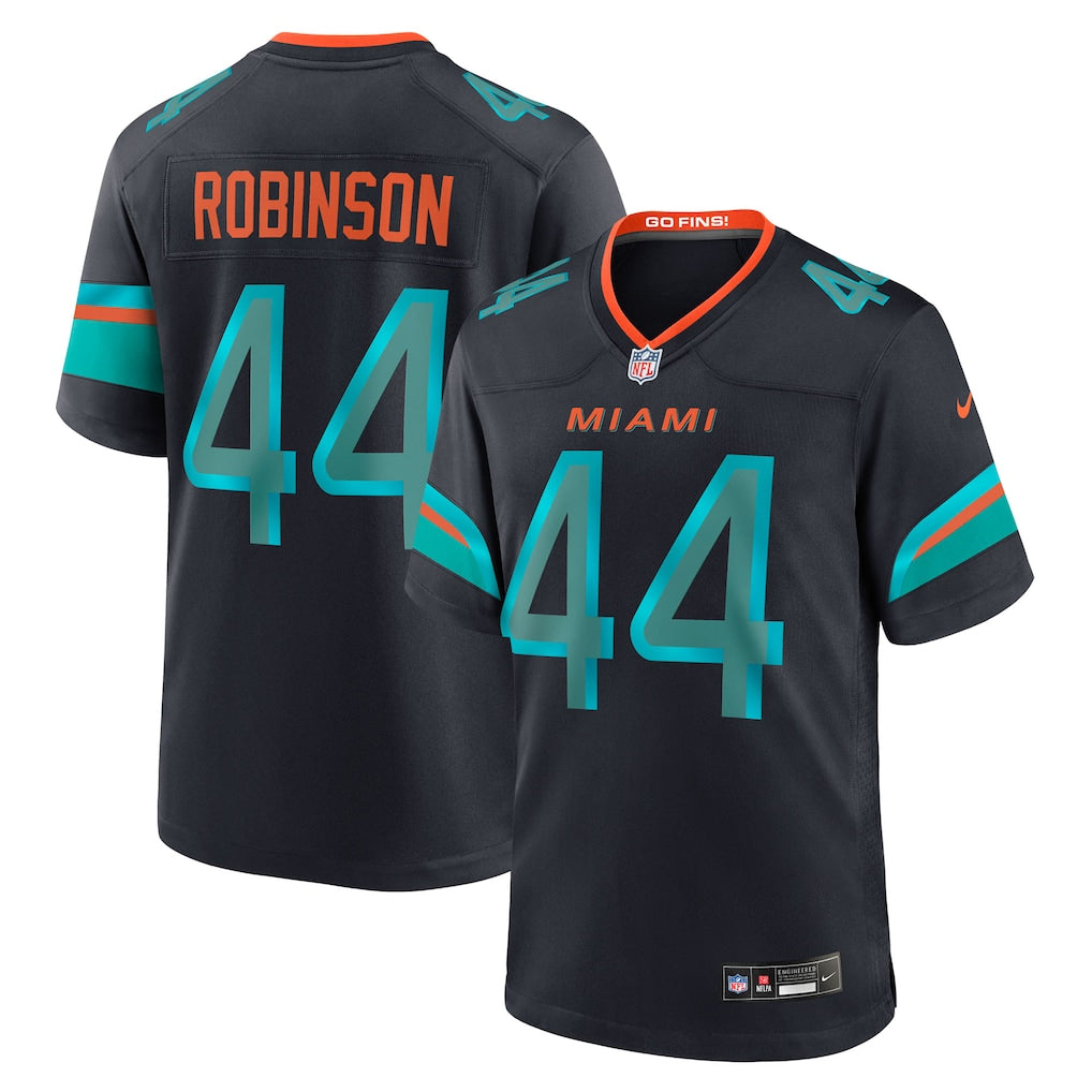 Chop Robinson NFL Miami Dolphins Nike 2025 Rivalries Collection Game Jersey – Pitch Blue (USA Stock)