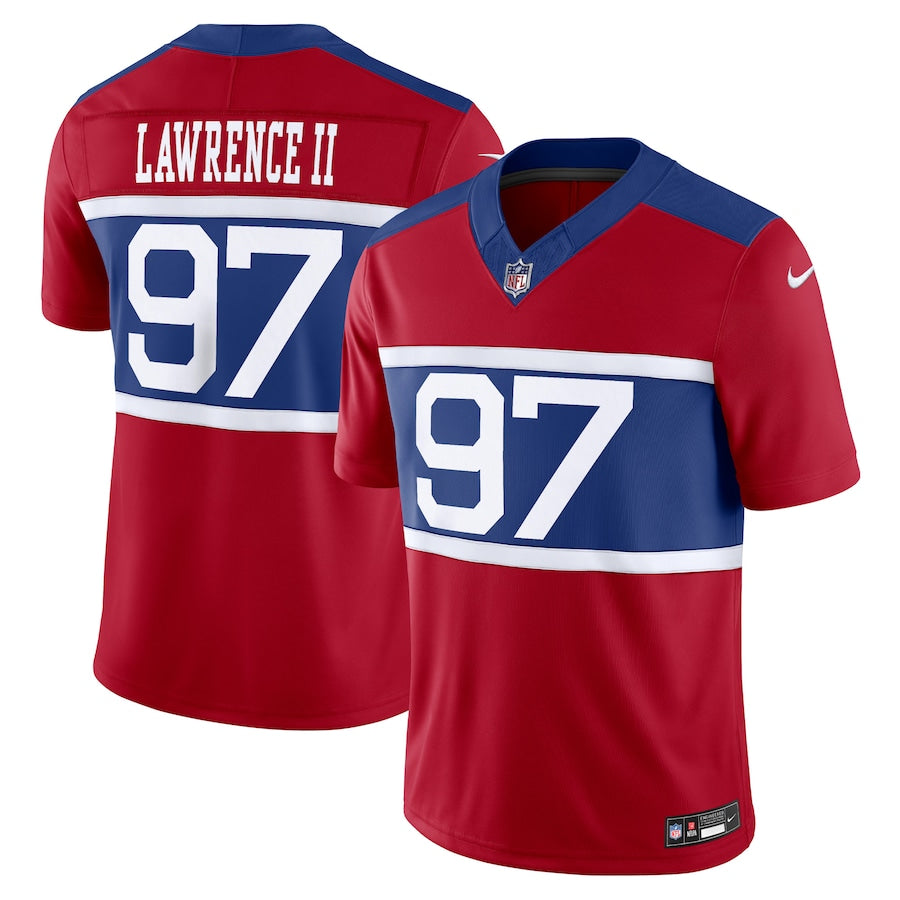 New York Giants Dexter Lawrence II Alternate Vapor Limited Jersey – Century Red (USA Stock)