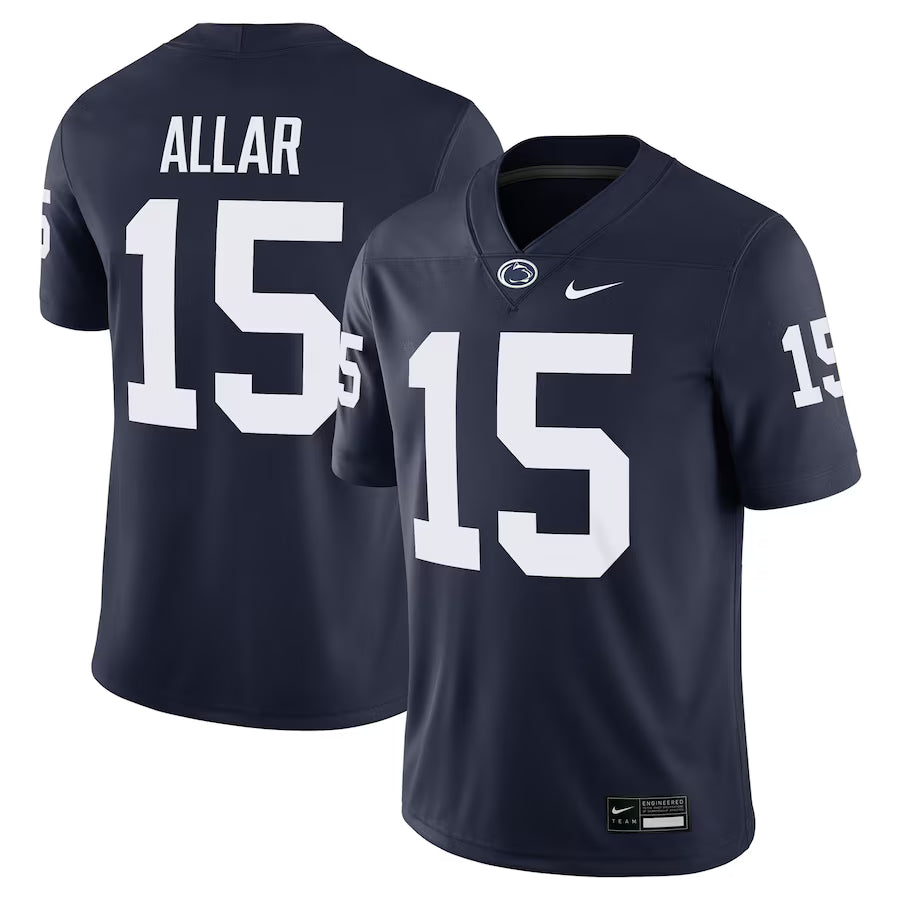 Drew Allar Penn State Nittany Lions Nike NCAA Football Game Jersey – Navy (USA Stock)