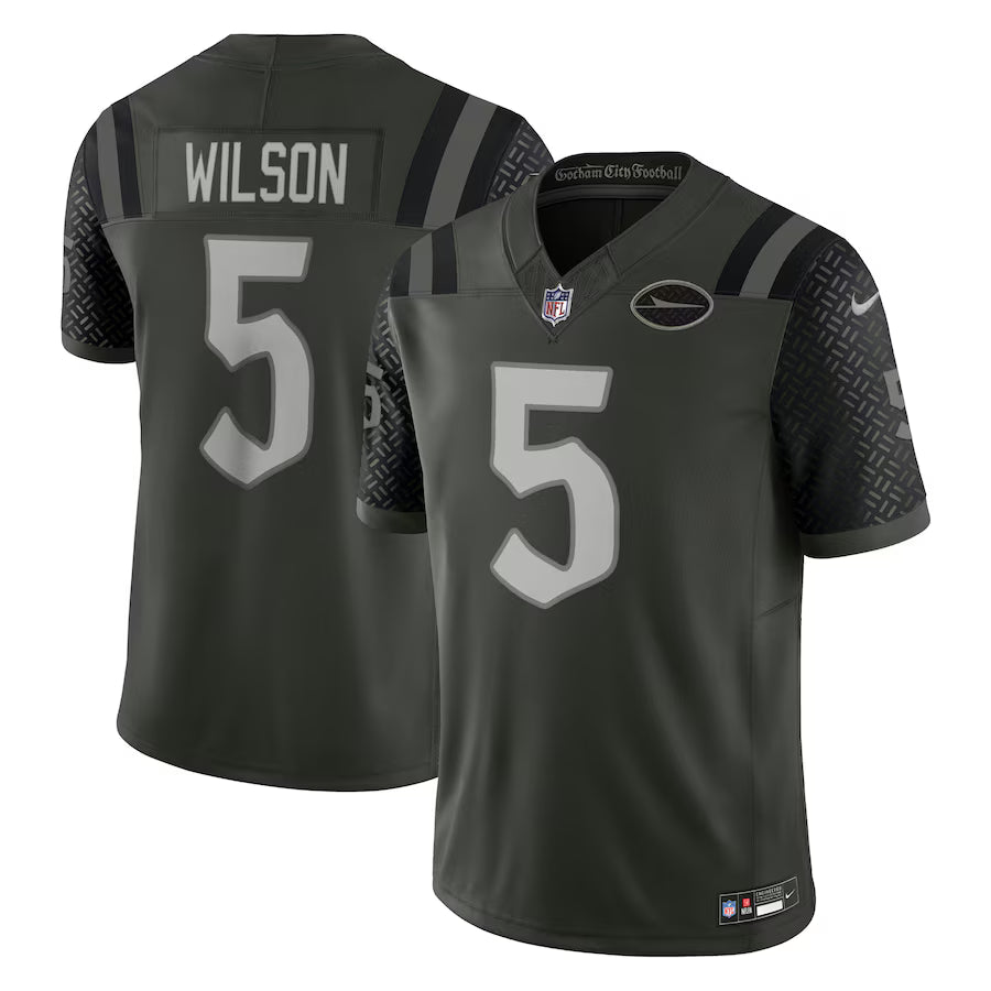 Garrett Wilson New York Jets NFL Nike 2025 Rivalries Collection Limited Jersey - Gotham Green (USA Stock)