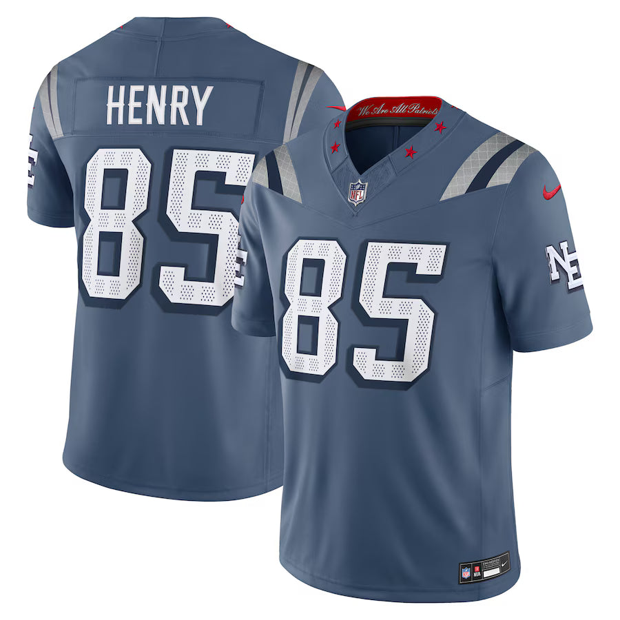Hunter Henry New England Patriots NFL Nike 2025 Rivalries Collection Limited Jersey - Storm Blue (USA Stock)