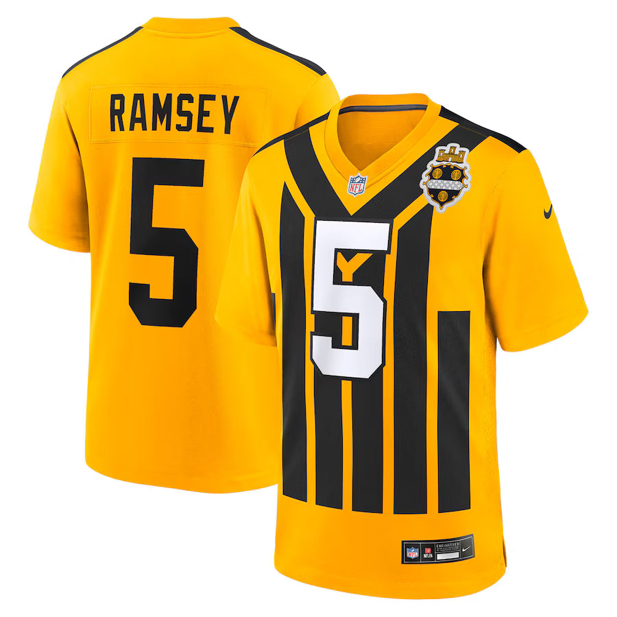 Jalen Ramsey Pittsburgh Steelers NFL Nike Alternate 1933 Throwback Game Jersey – Gold (USA Stock)
