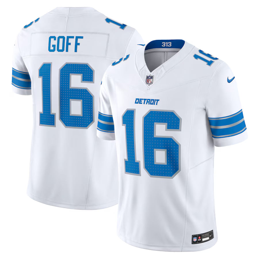 Detroit Lions Jared Goff Vapor F.U.S.E. Limited Jersey – White (USA Stock)