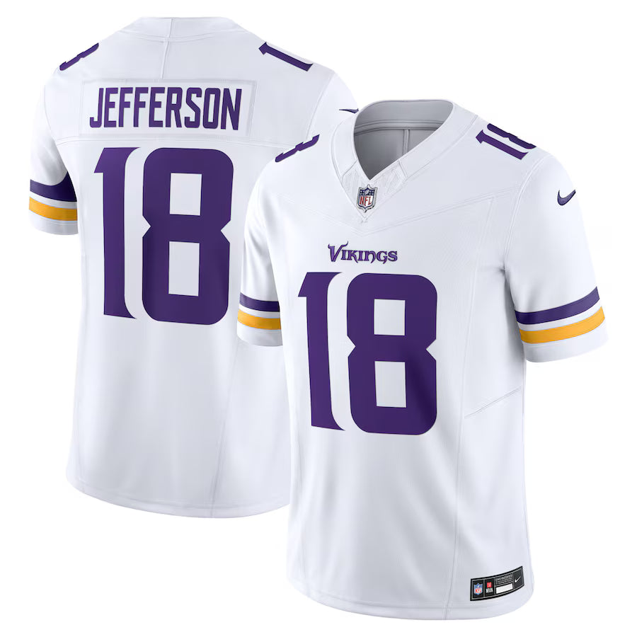Minnesota Vikings Justin Jefferson Vapor F.U.S.E. Limited Jersey – White (USA Stock)