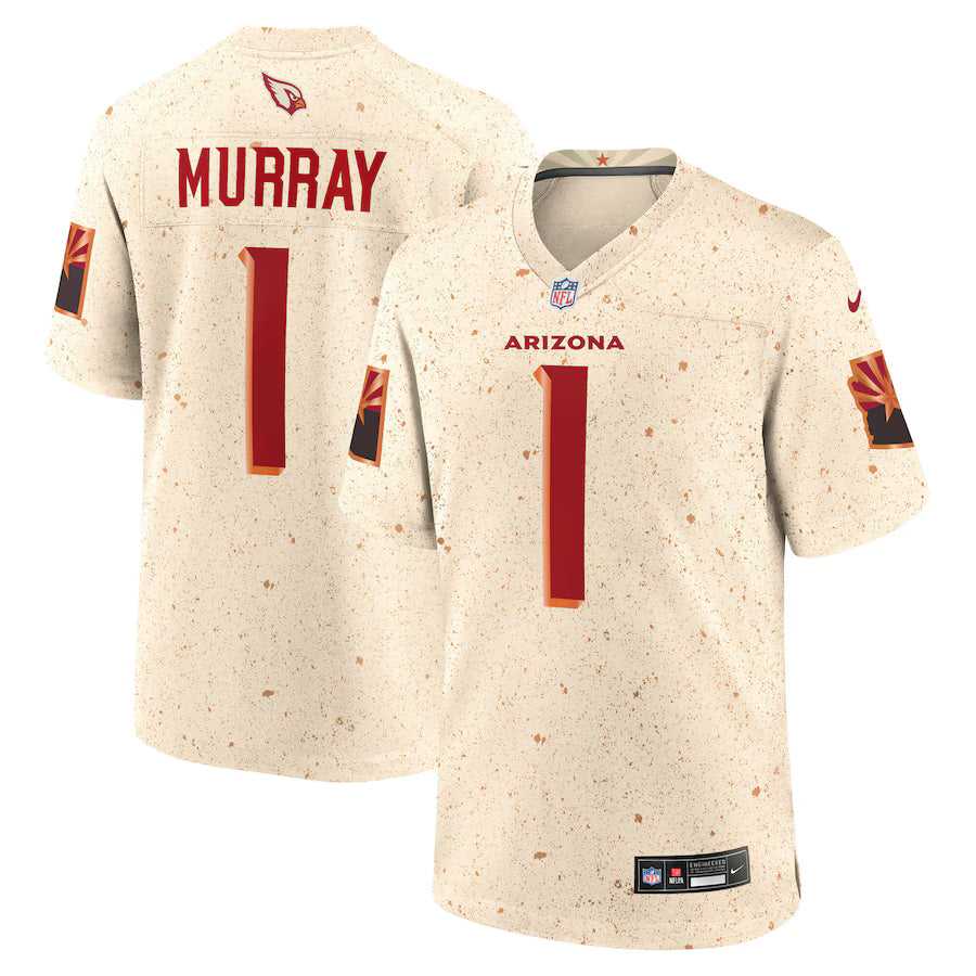 Arizona Cardinals Kyler Murray 2025 Rivalries Game Jersey – Natural (USA Stock)