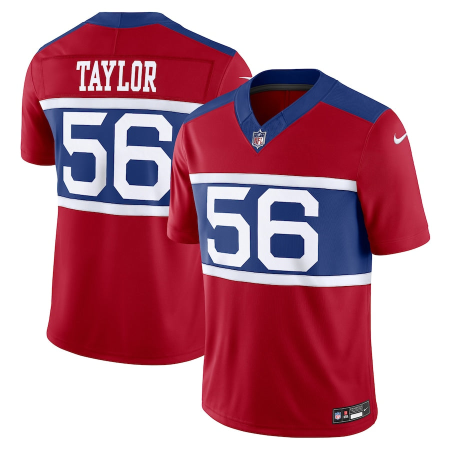 New York Giants Lawrence Taylor Alternate Vapor Limited Jersey – Century Red (USA Stock)