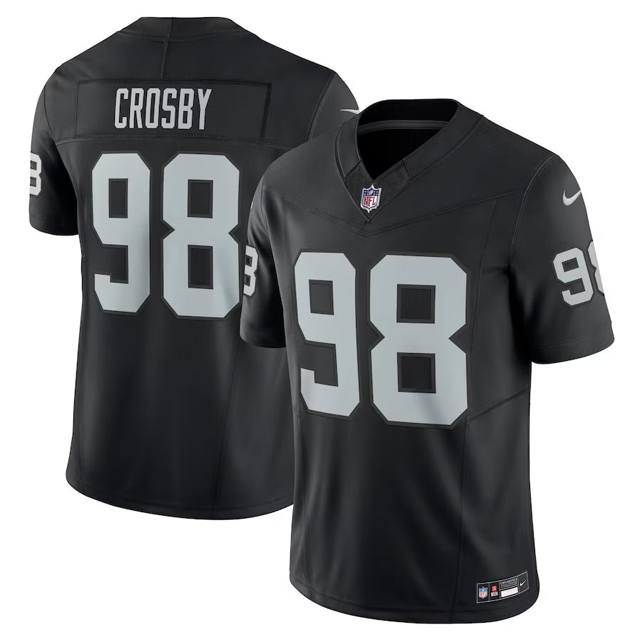Las Vegas Raiders Maxx Crosby Vapor F.U.S.E. Limited Jersey – Black (USA Stock)