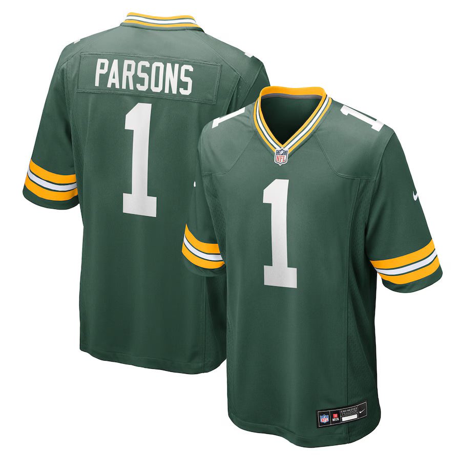 Micah Parsons NFL Green Bay Packers Nike Game Player Jersey – Green (USA Stock)