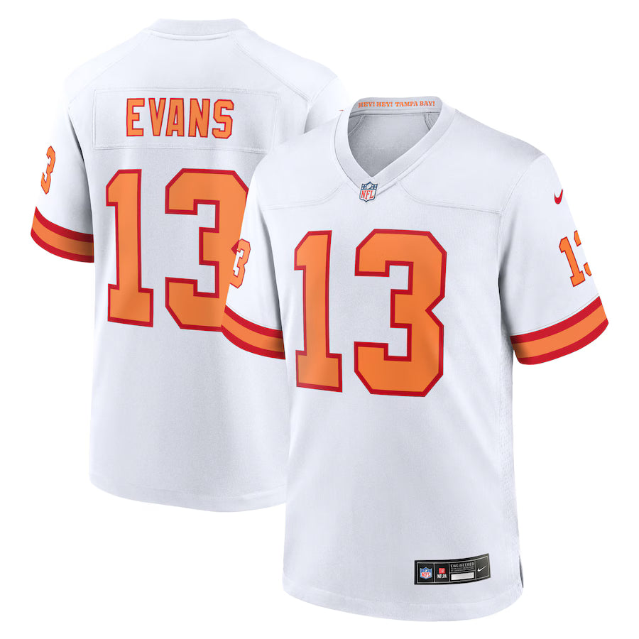 Mike Evans #13 Tampa Bay Buccaneers NFL Nike 50th Season Game Jersey – White (USA Stock) - UKASSNI