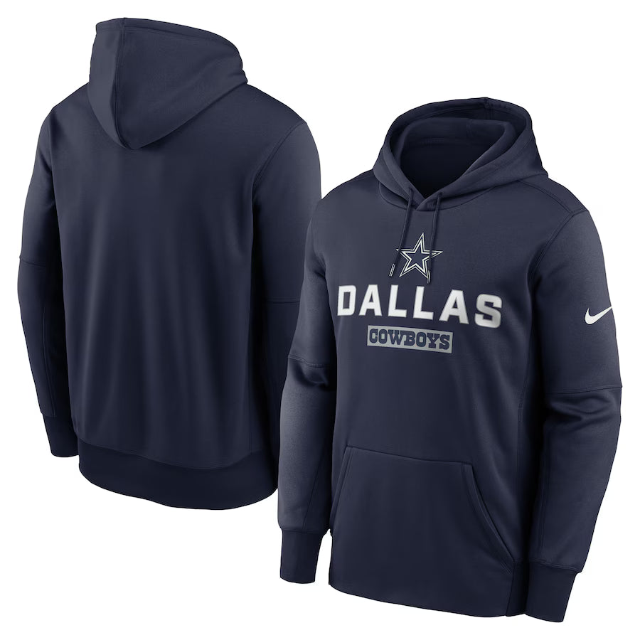 Dallas Cowboys NFL Nike Toss Sweep Performance Pullover Hoodie – Navy (USA Stock)