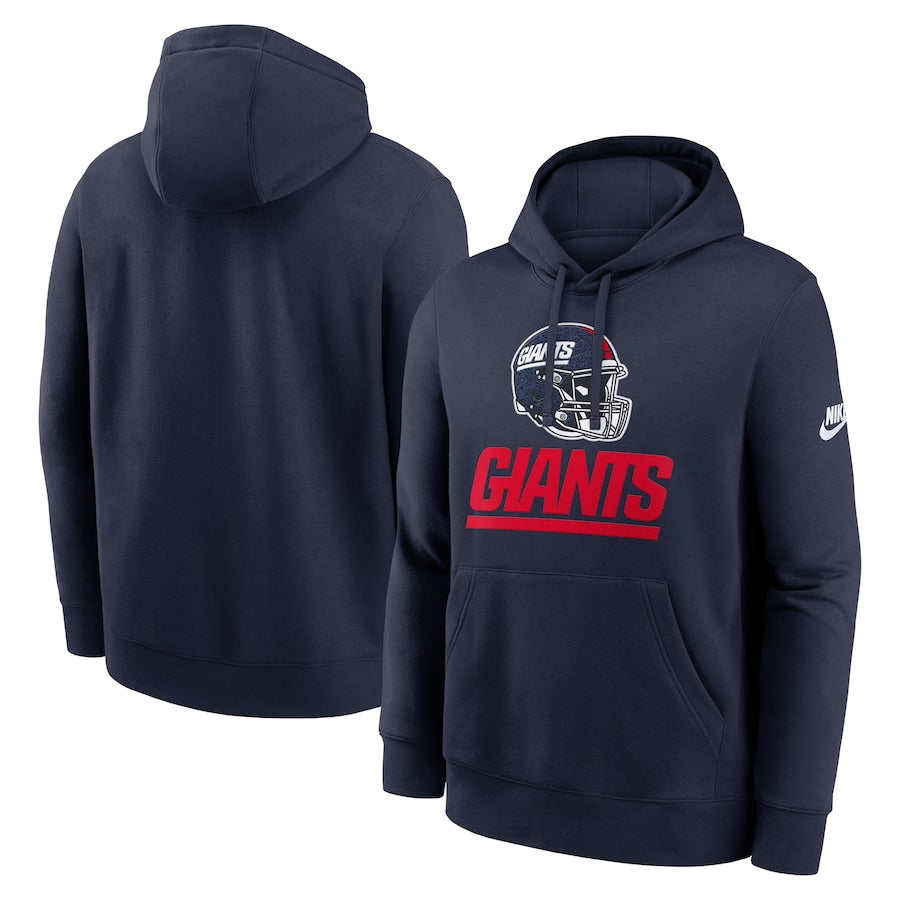 New York Giants NFL Nike Best Season Rewind Club Pullover Hoodie - Navy (USA stock)
