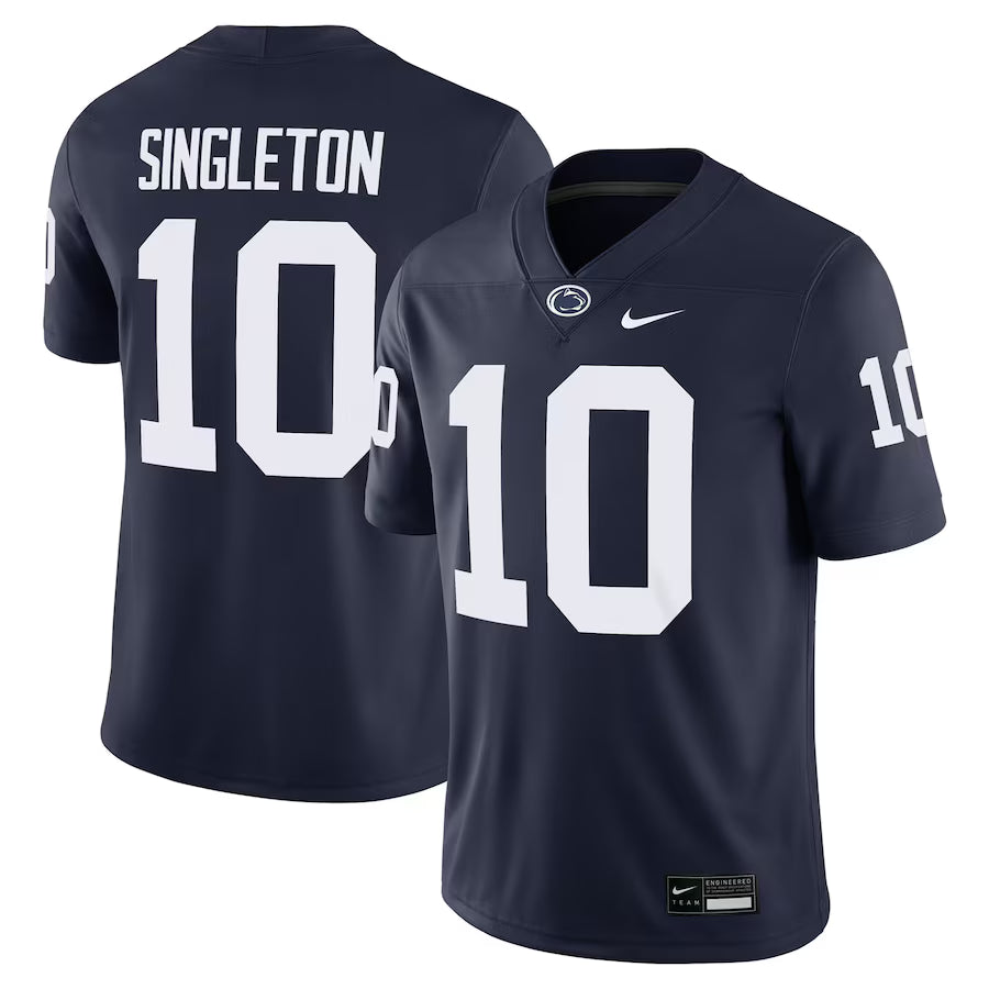 Nicholas Singleton Penn State Nittany Lions Nike NCAA Football Game Jersey – Navy (USA Stock)