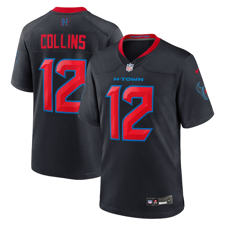 Nico Collins Houston Texans Nike 2nd Alternate Game Jersey – Navy (USA Stock)