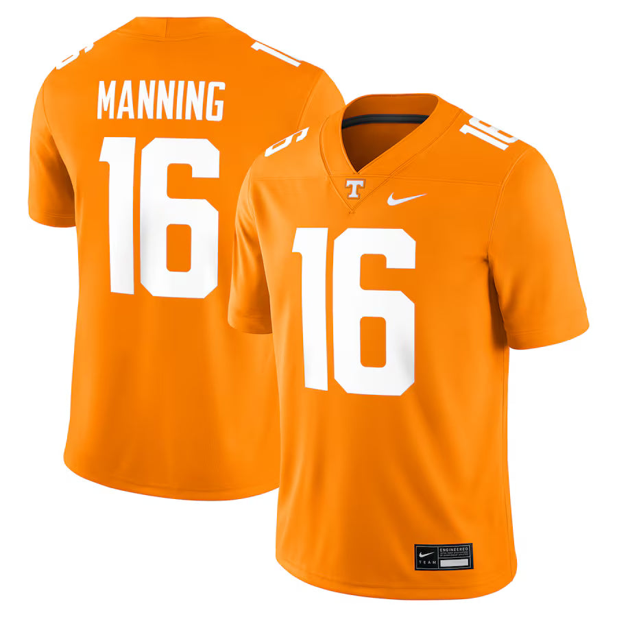 Peyton Manning Tennessee Volunteers NCAA Nike Alumni Player Game Jersey - Tennessee Orange (USA Stock)