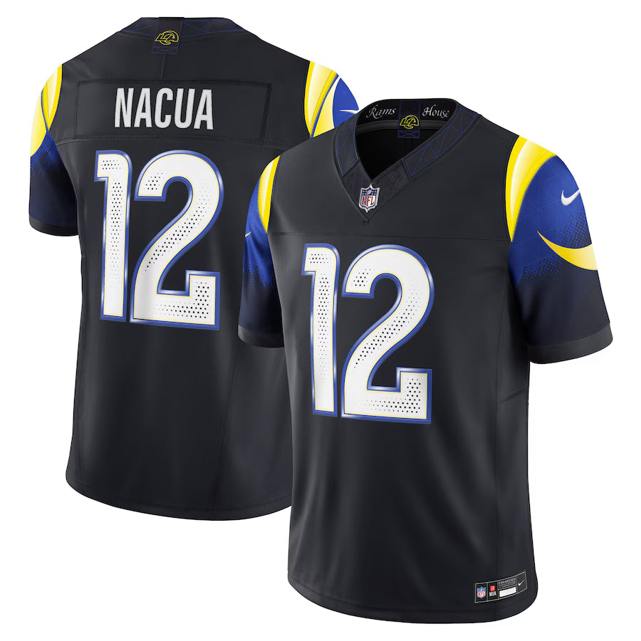 Puka Nacua Los Angeles Rams NFL Nike 2025 Rivalries Collection Limited Jersey - Midnight Blue (USA Stock)