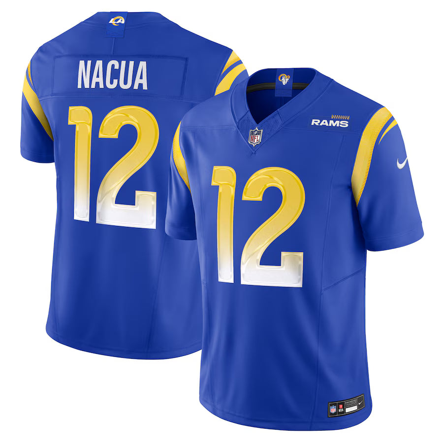 Puka Nacua Los Angeles Rams Nike NFL Vapor F.U.S.E. Limited Player Jersey – Royal (USA Stock)