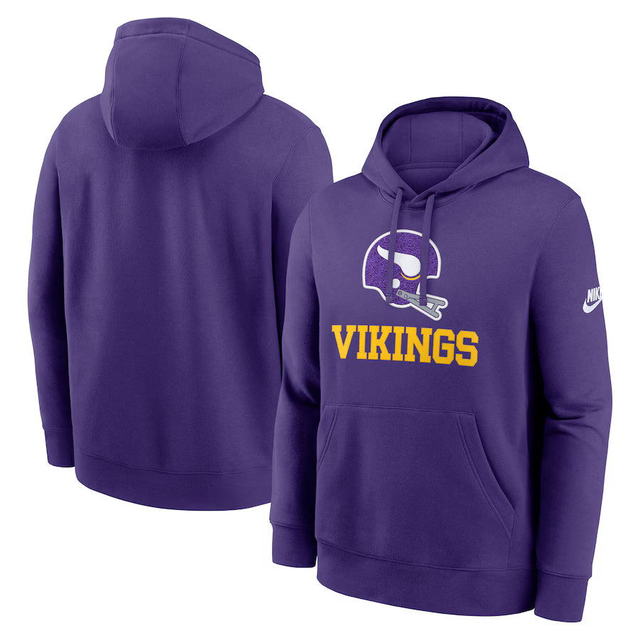 Minnesota Vikings NFL Nike Best Season Rewind Club Pullover Hoodie - Purple (USA Stock)