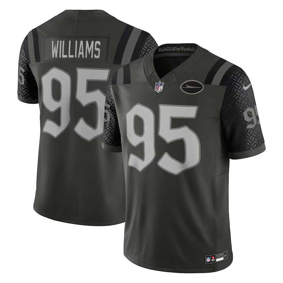 Quinnen Williams New York Jets NFL Nike 2025 Rivalries Collection Limited Jersey - Gotham Green (USA Stock)