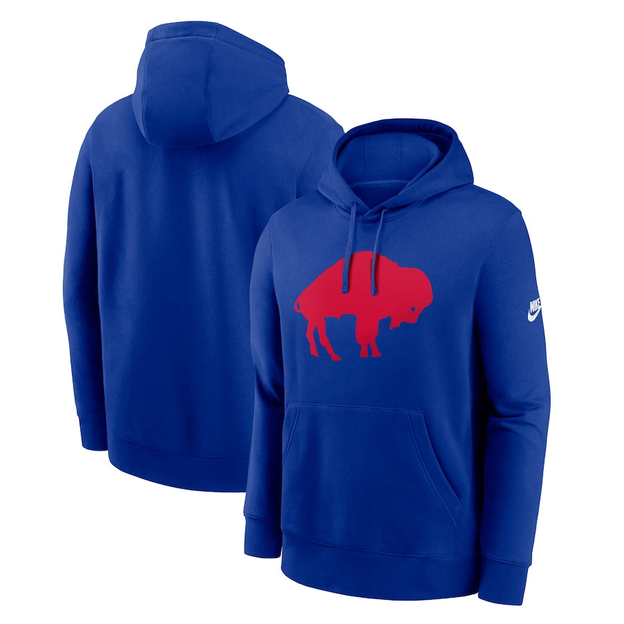 Buffalo Bills NFL Nike Club Fleece Pullover Hoodie - Royal (USA Stock)