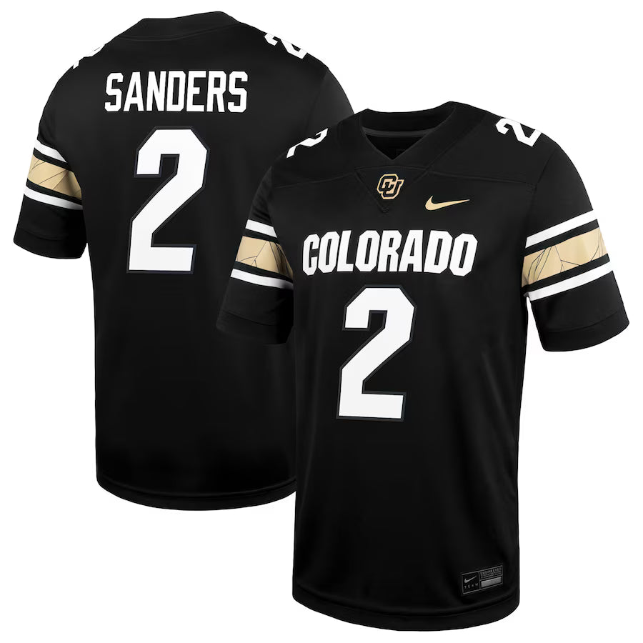Colorado Buffaloes NCAA Nike Alternate Alumni Game Jersey – Shedeur Sanders (Black) (USA Stock)