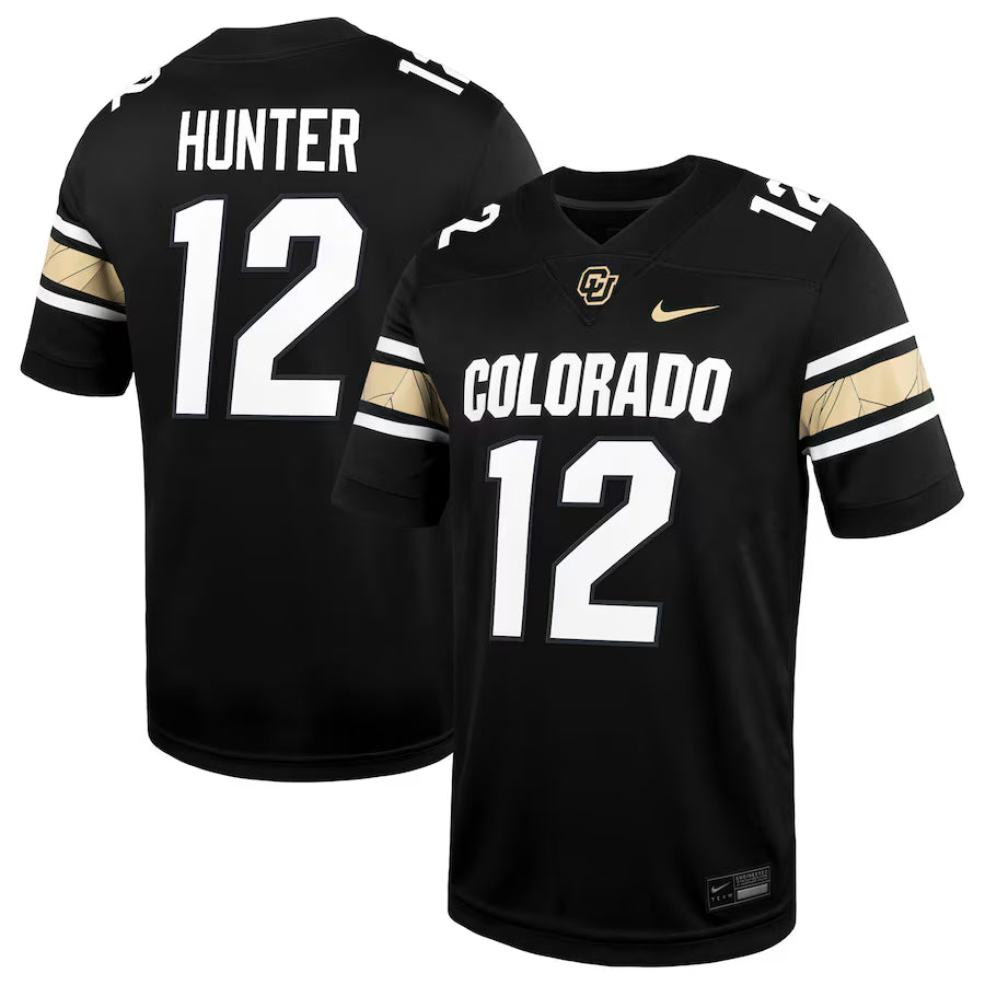 Colorado Buffaloes NCAA Nike Alternate Alumni Game Jersey – Travis Hunter (Black) (USA Stock)