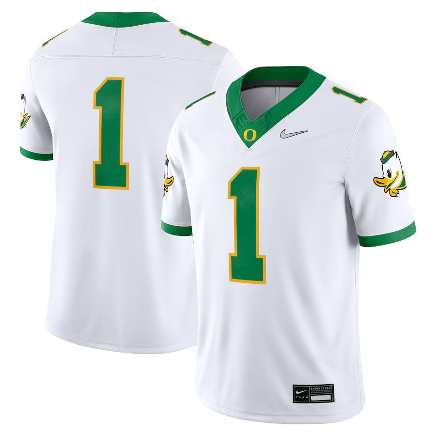 NCAA アメフトユニフォーム　NIKE Oregon Ducks Nike Alternate Game Jersey – White | USA Stock