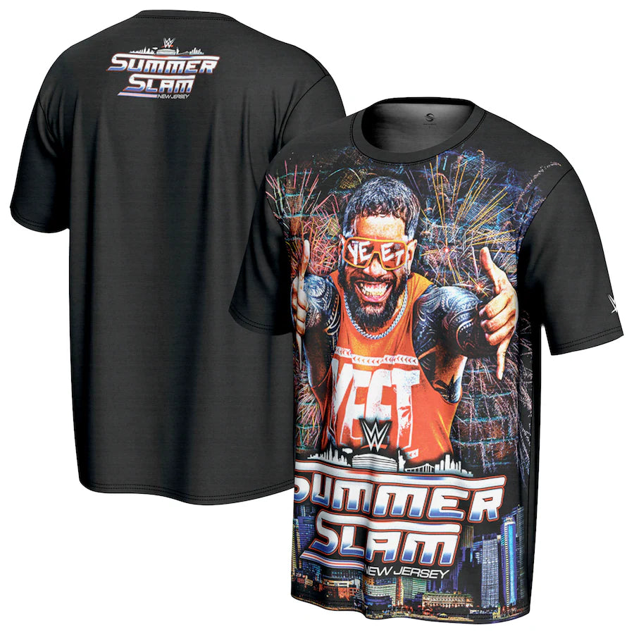 Jey Uso WWE ProSphere SummerSlam 2025 T-Shirt – Black (USA Stock) - UKASSNI
