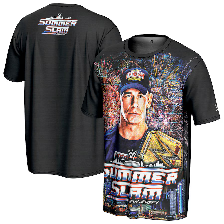 John Cena WWE ProSphere SummerSlam 2025 T-Shirt – Black (USA Stock) - UKASSNI