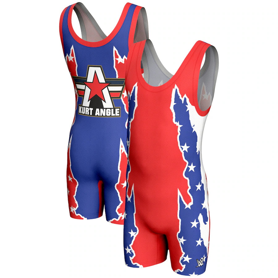 Kurt Angle WWE ProSphere Superstar Singlet - Red (USA Stock)