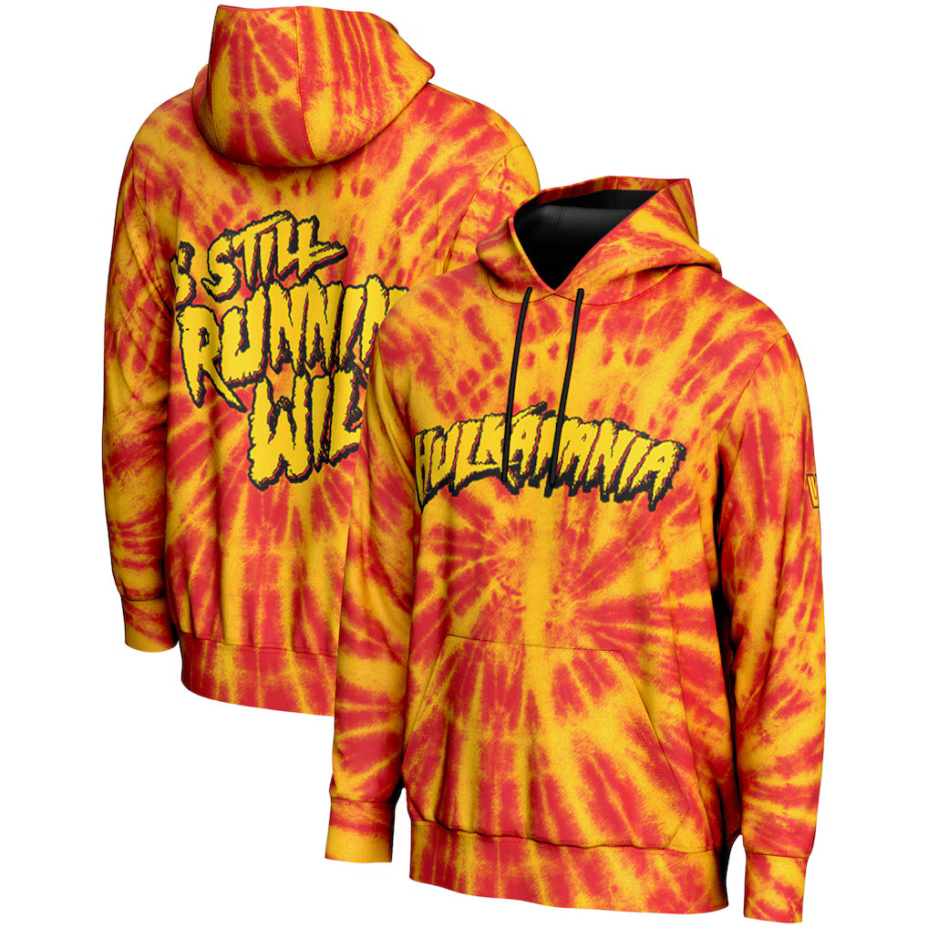 Hulk Hogan WWE ProSphere Tie Dye Hoodie – Yellow (USA Stock)