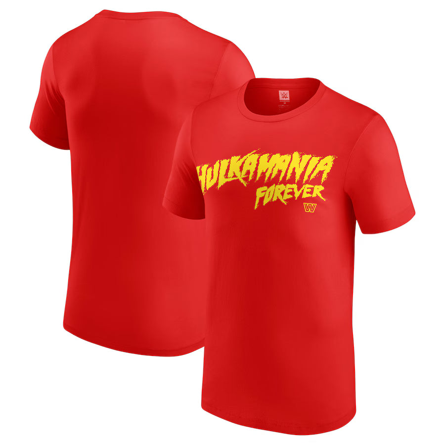 Hulk Hogan WWE Hulkamania Forever T-Shirt – Red (USA Stock) - UKASSNI