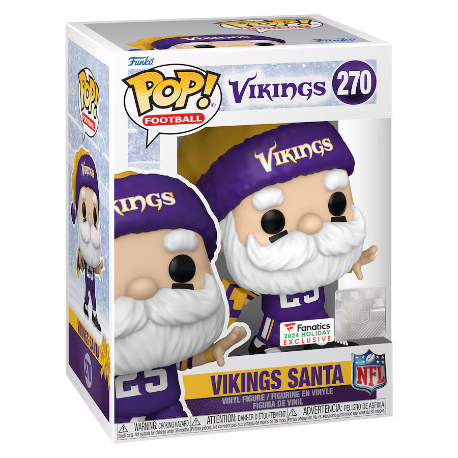 Minnesota Vikings Santa Funko Pop! 2024 Fanatics Exclusive Vinyl Figure (USA Stock)
