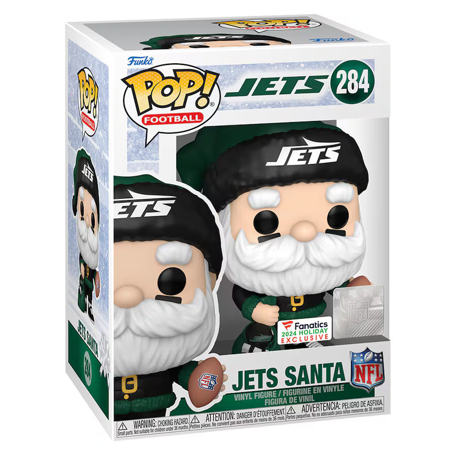 New York Jets Santa Funko Pop! 2024 Fanatics Exclusive Vinyl Figure (USA Stock)