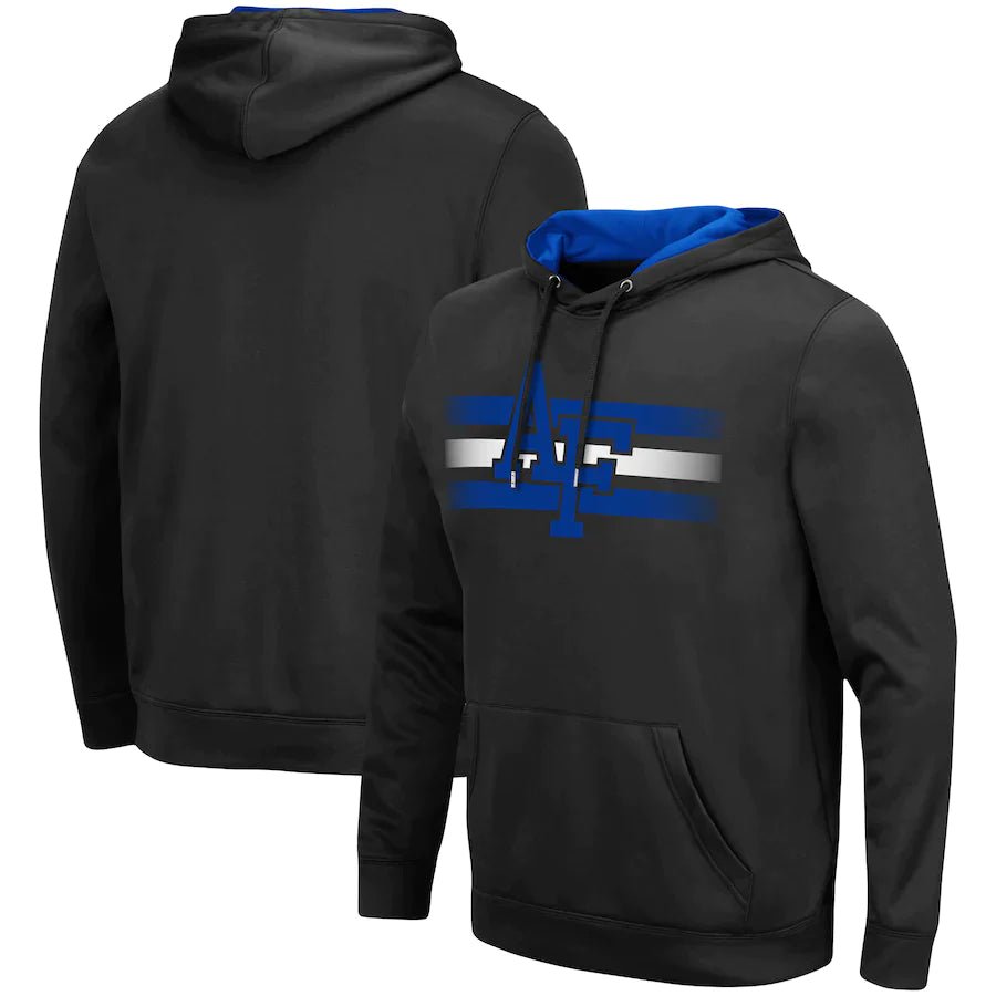Air Force Falcons NCAA UK Colosseum Lighthouse Pullover Large Hoodie - Black - UKASSNI