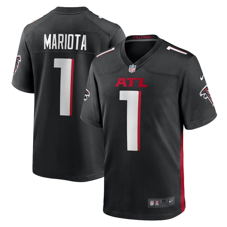 Atlanta Falcons NFL UK XL Marcus Mariota Nike Game Jersey - Black - UKASSNI