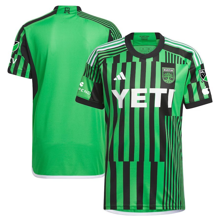 Austin FC adidas 2023 Las Voces Kit Authentic Jersey - Green - UKASSNI
