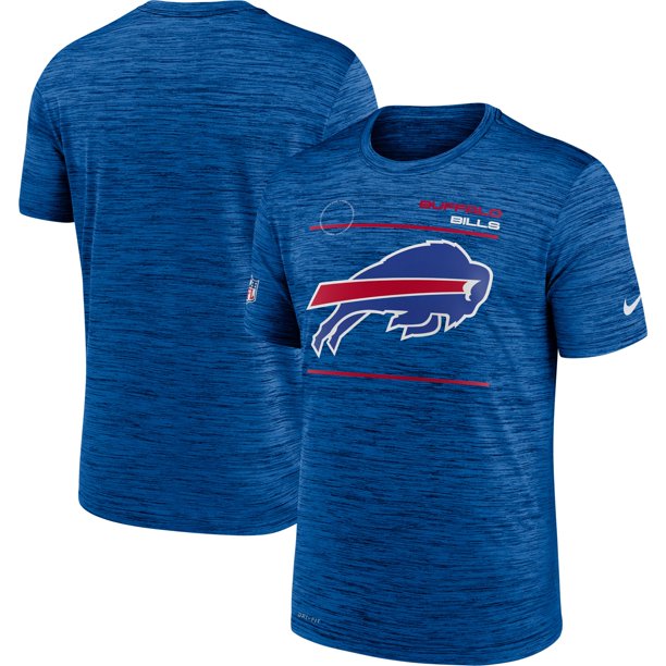 Buffalo Bills NFL UK Medium Nike Sideline Velocity Legend Performance T-Shirt - Royal - UKASSNI