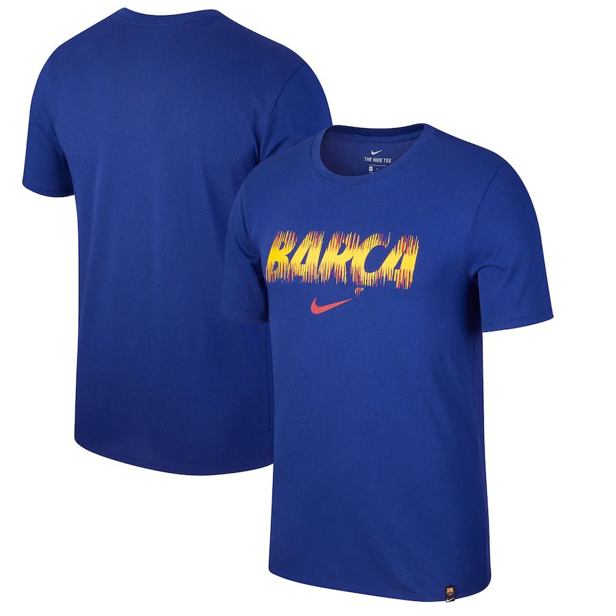 Barcelona UK Large Nike Preseason Performance T-Shirt - Blue - UKASSNI