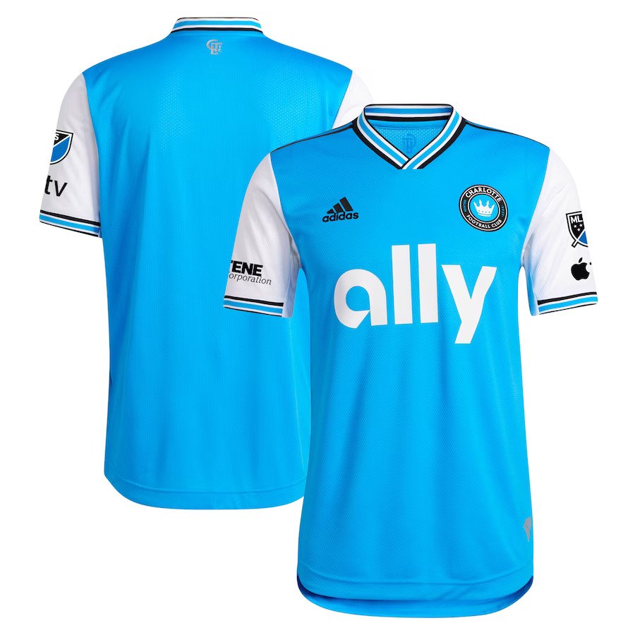 Charlotte FC adidas 2023 Newly Minted Authentic Jersey - Blue - UKASSNI