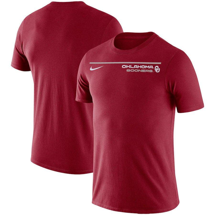 Oklahoma Sooners NCAA UK Nike Icon Word T-Shirt - Crimson - UKASSNI