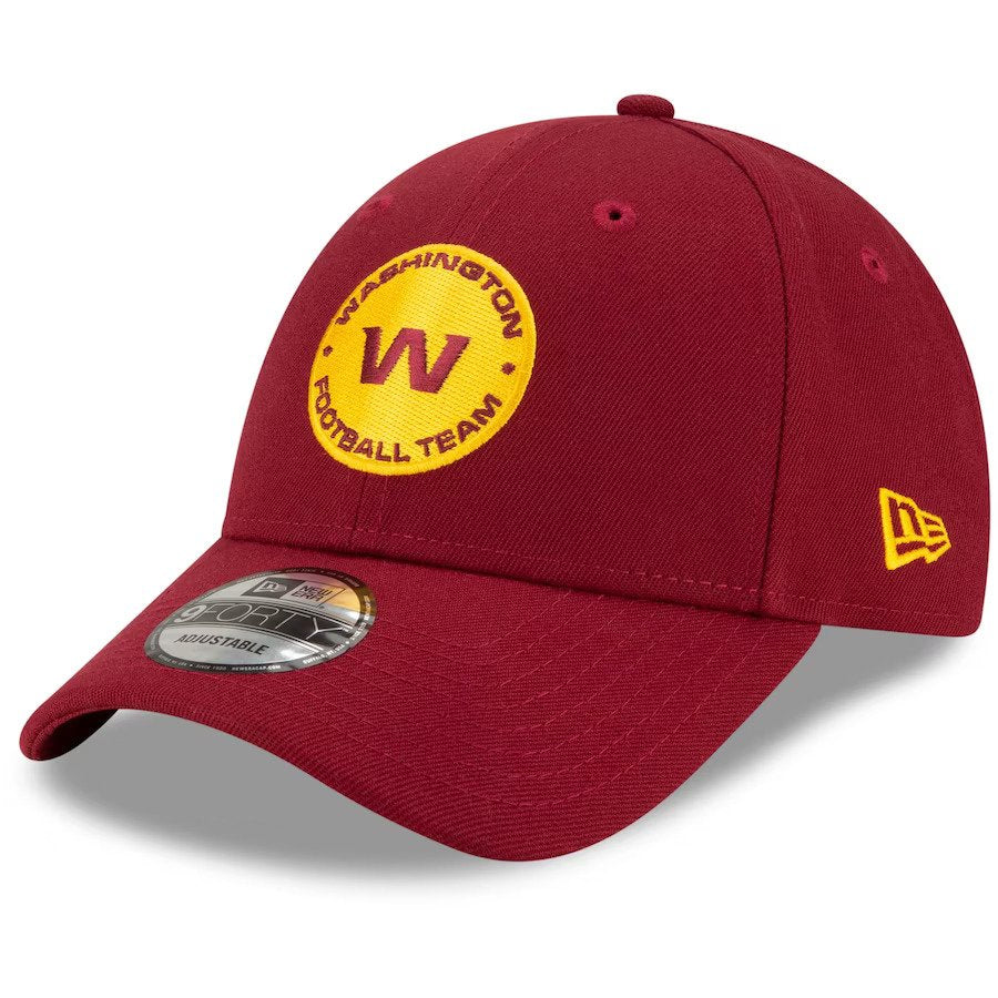 Washington Football Team NFL UK New Era The League Logo 9FORTY Adjustable Hat - Burgundy - UKASSNI