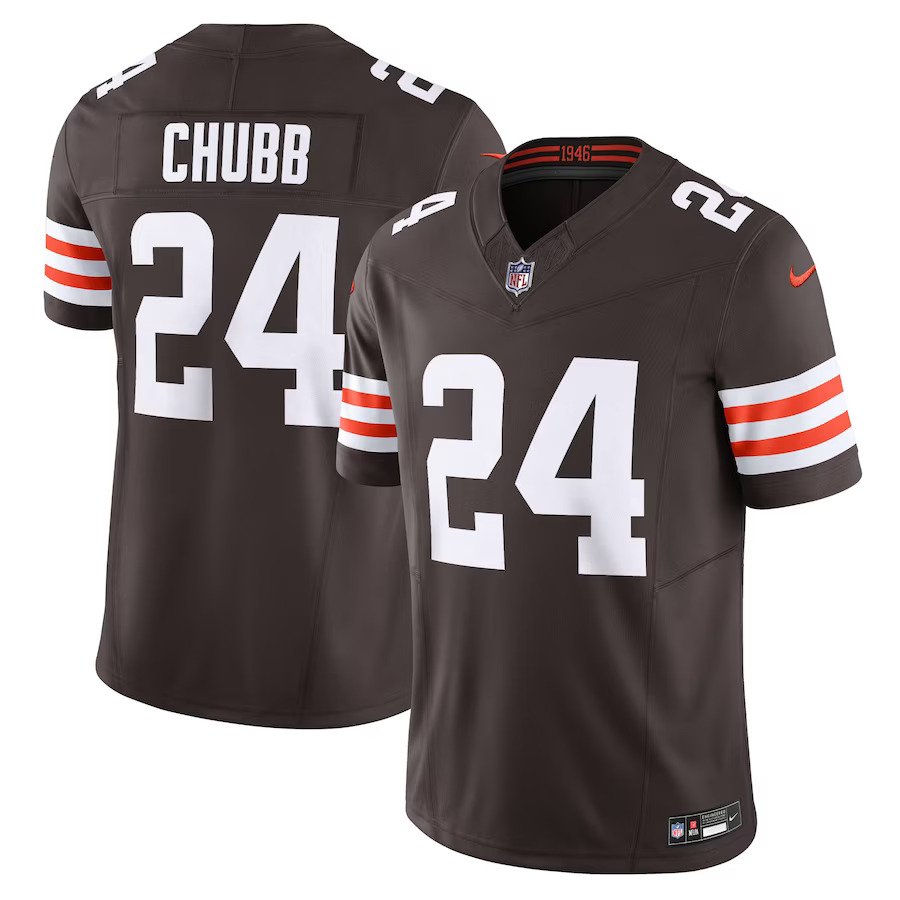 Nick Chubb Cleveland Browns Nike Vapor F.U.S.E. Limited Jersey - Brown - UKASSNI