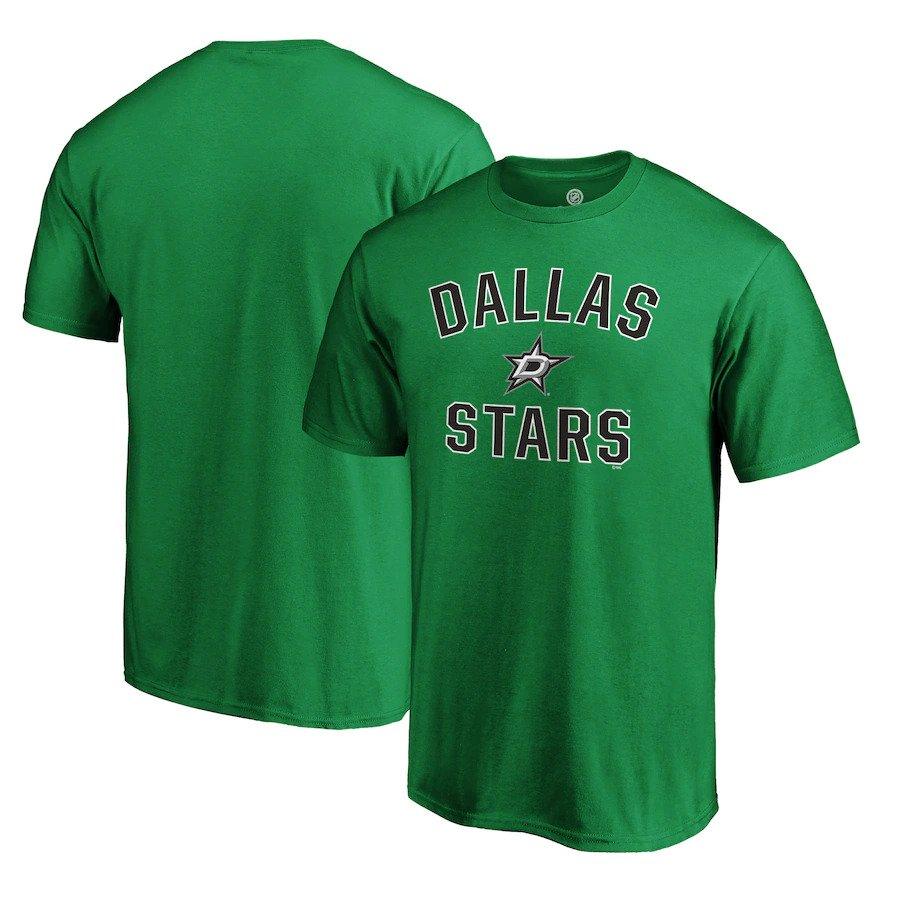 Dallas Stars NHL UK Fanatics Branded Team Victory Arch T-Shirt - Kelly Green - UKASSNI