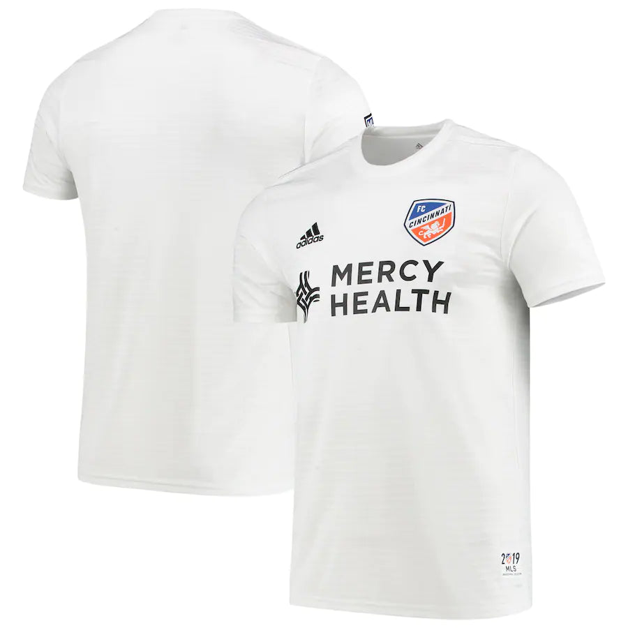 FC Cincinnati MLS UK Small adidas Away Replica Jersey - White - UKASSNI