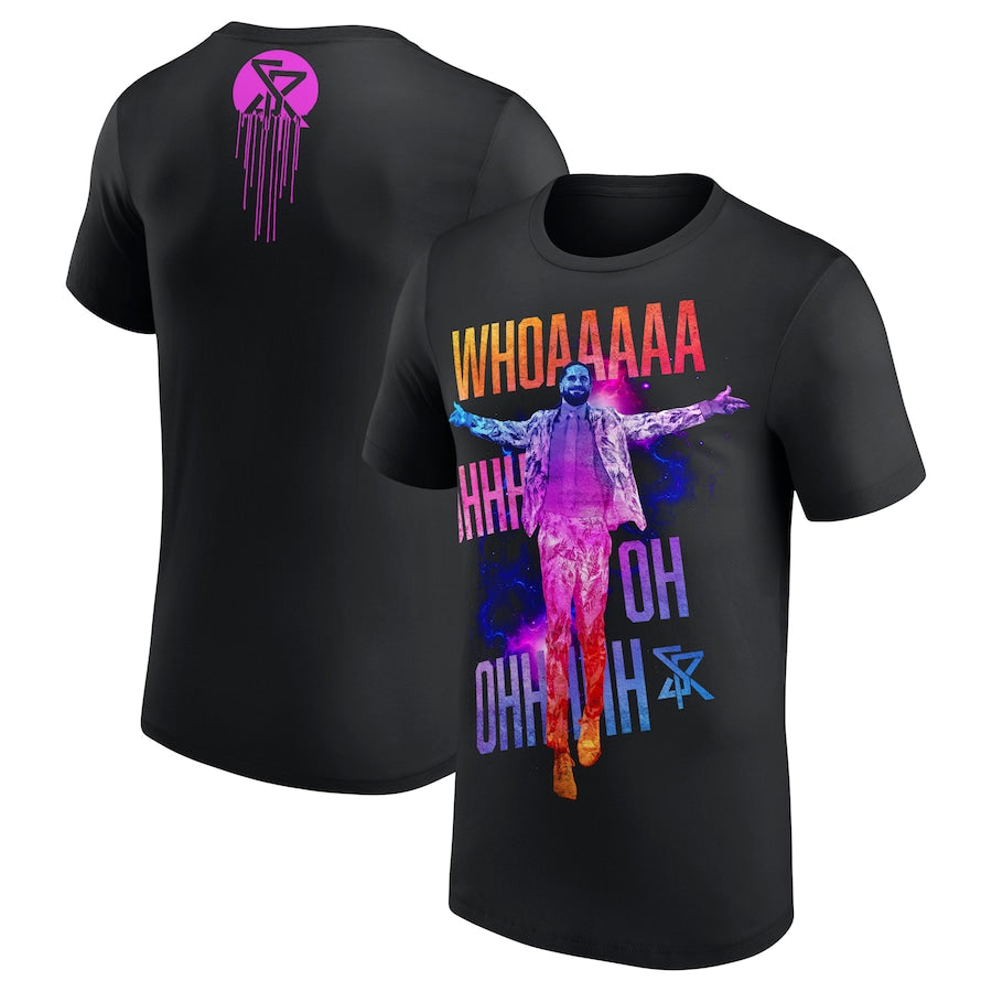 Seth "Freakin" Rollins Large Whoa Ohh Ohh WWE UK T-Shirt - Black - UKASSNI