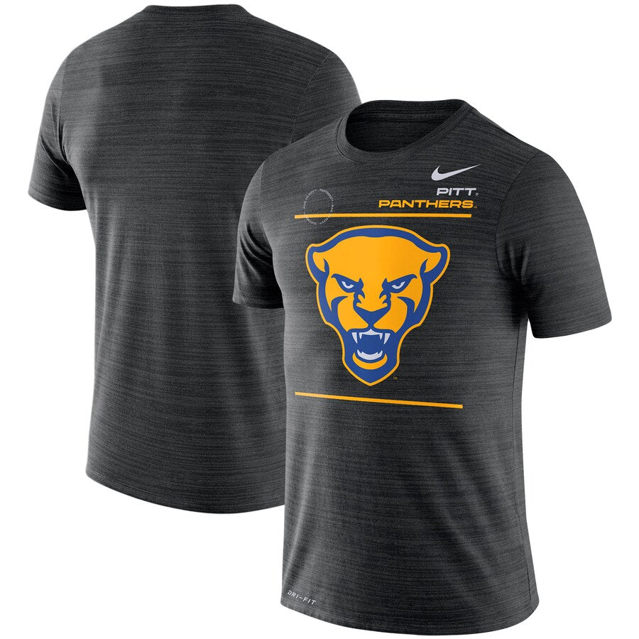 Pitt Panthers NCAA UK Nike Sideline Velocity Performance T-Shirt - Black - UKASSNI