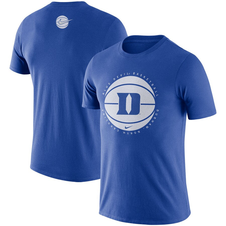 Duke Blue Devils NCAA UK Nike Team Basketball Icon T-Shirt - Royal - UKASSNI